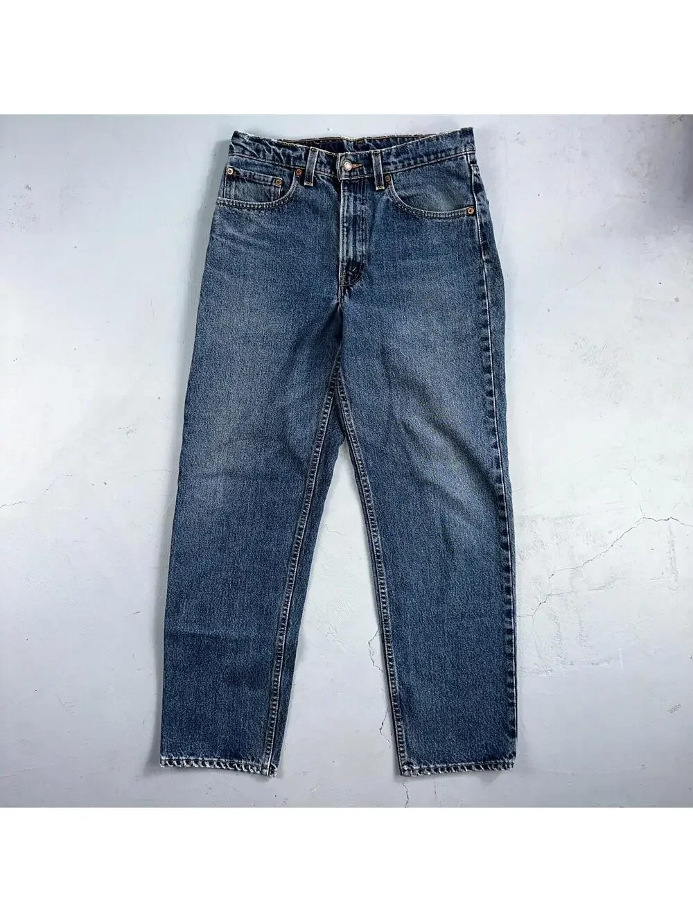 Levis 550 Vintage 90s USA Red Tab Relaxed USA Blue Med Wash Jeans 32x32 Ac 31x30